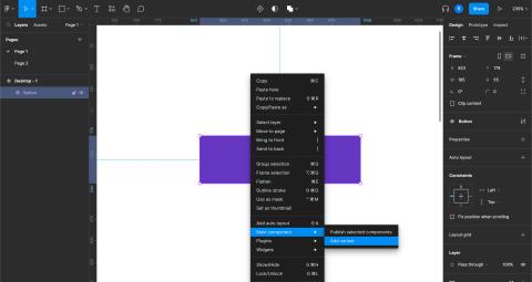 Screenshot of Figma UI