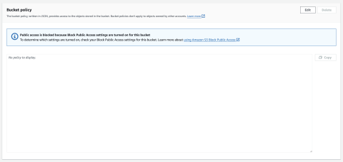 Amazon S3 bucket policy overview