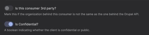 Simple Oauth config screenshot