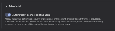 OpenID Connect screenshot